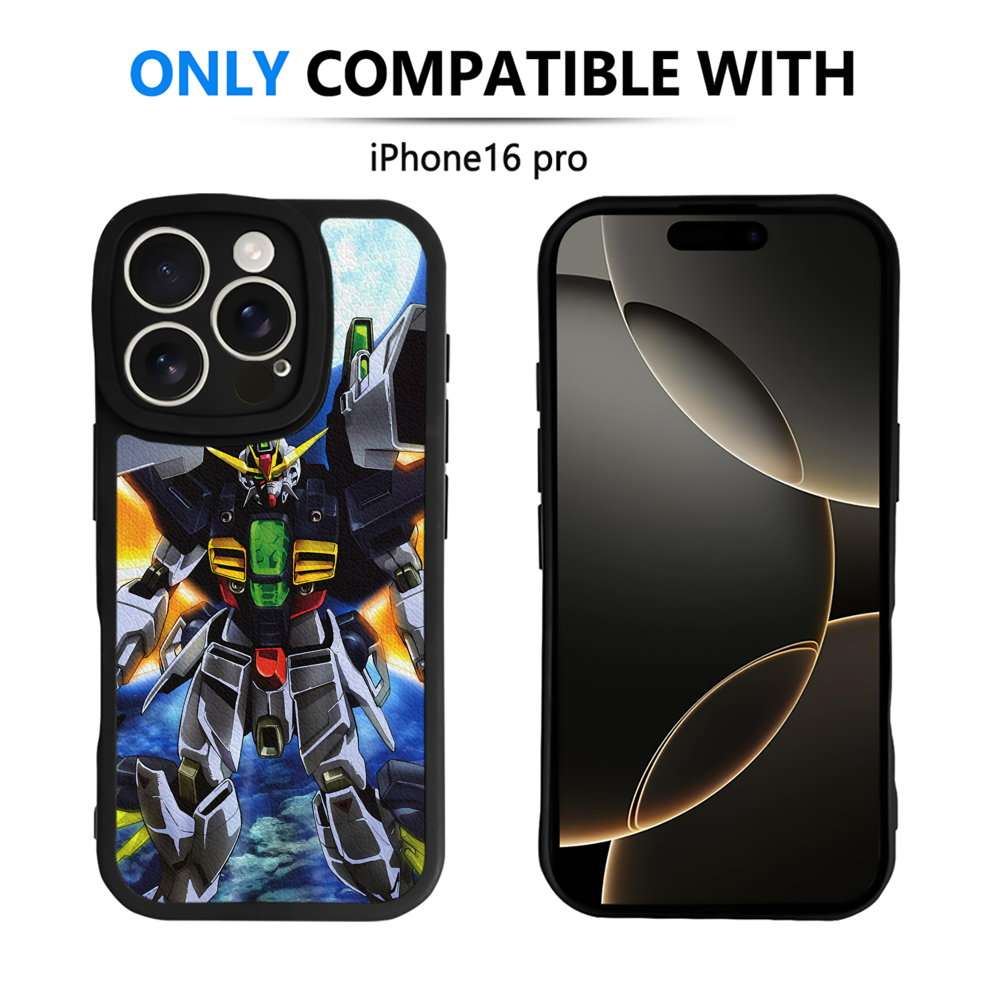 （画像用） 機動戦士ガンダム Mobile Suit Gundam 【iPhone 16シリーズ対応】シリコンスマホケース（レザー調） 材質：シリコン